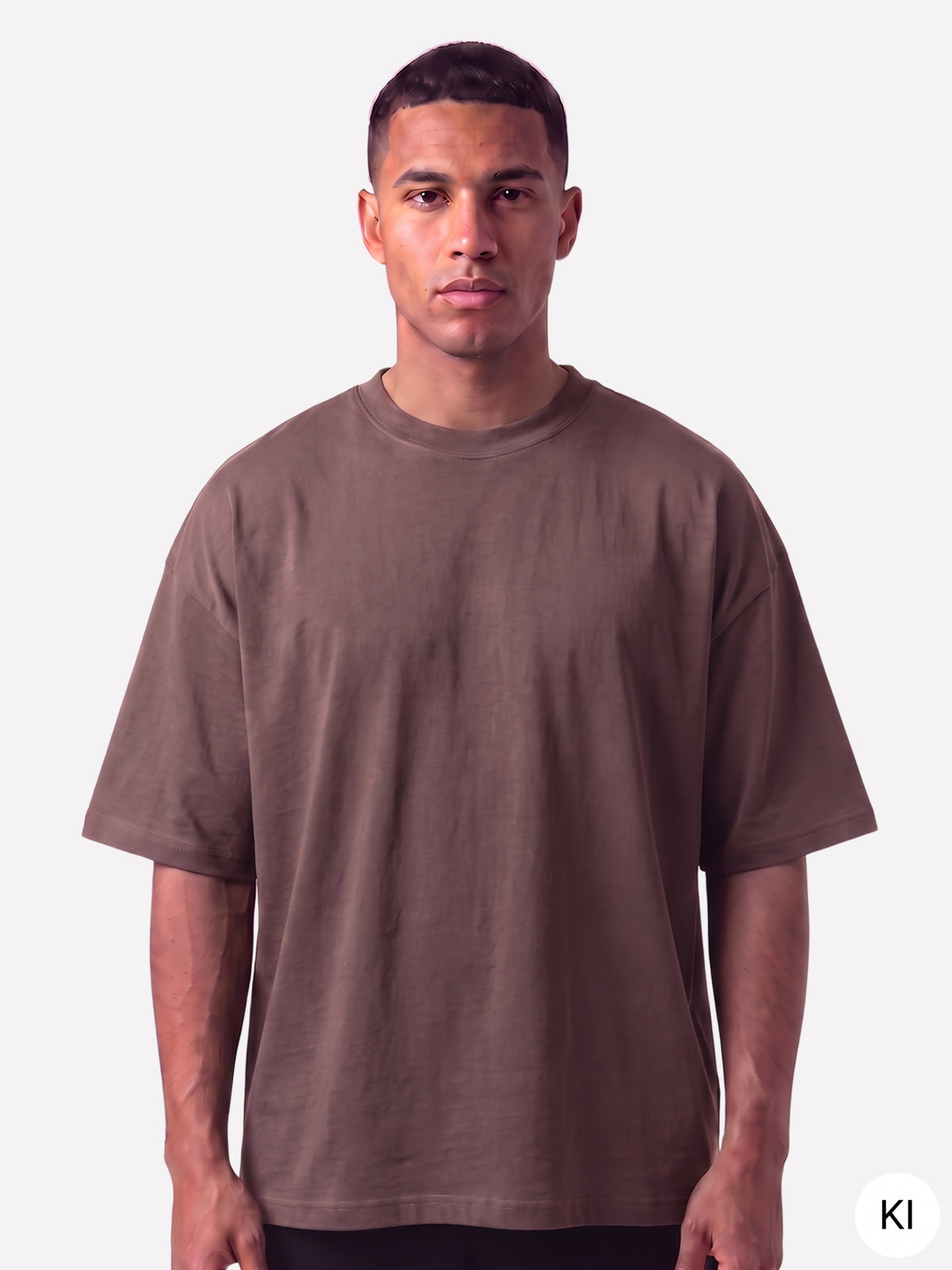 New York T-Shirt Washed Brown