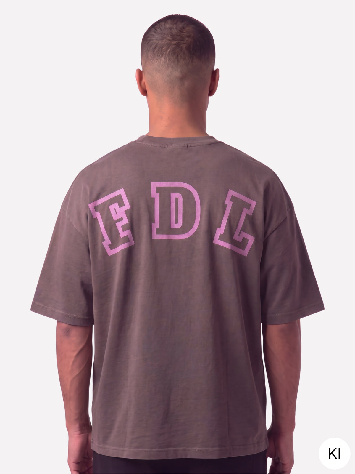 New York T-Shirt Washed Brown