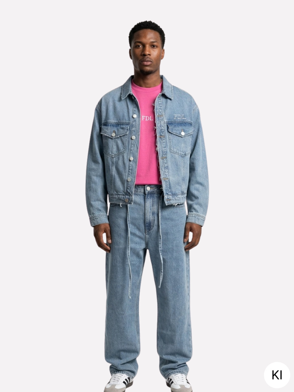 Brooklyn Denim Pants Blau