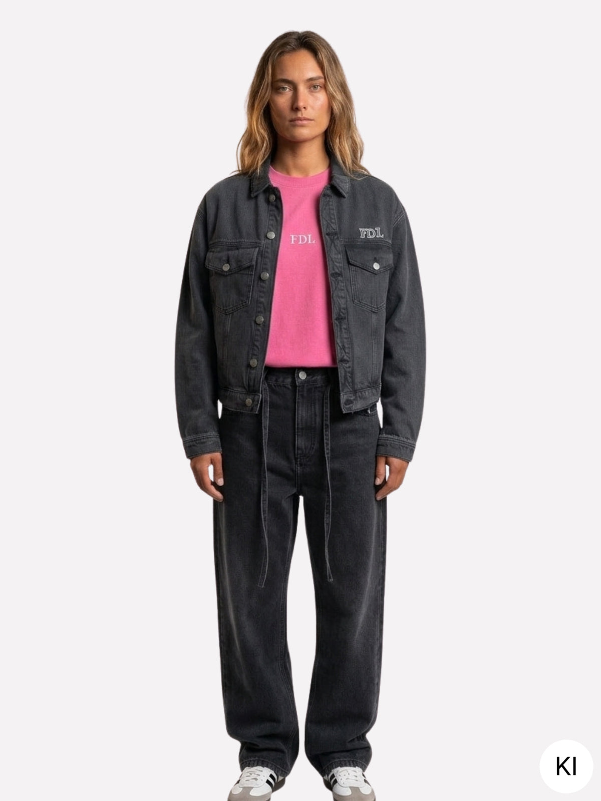 Chicago Denim Jacket + Brooklyn Denim Pants Black