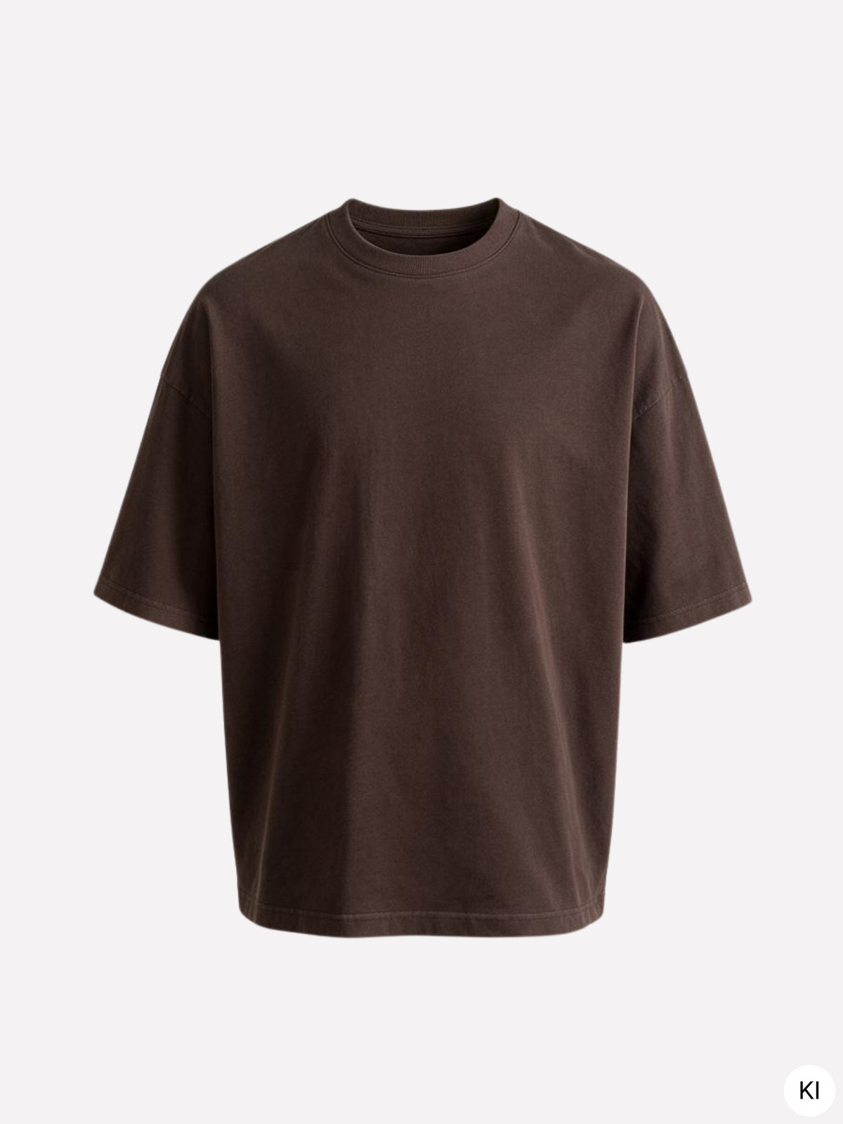 New York T-Shirt Washed Brown