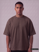 New York T-Shirt Washed Brown