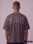 New York T-Shirt Washed Brown