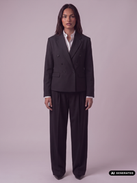 Florida Tailored Wide Leg Pants Black