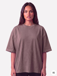 New York T-Shirt Washed Brown