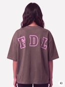 New York T-Shirt Washed Brown