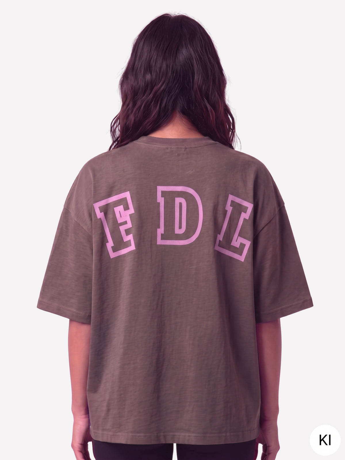 New York T-Shirt Washed Brown