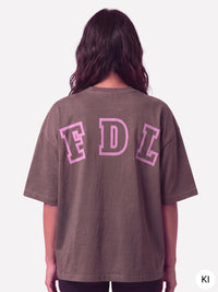 New York T-Shirt Washed Brown