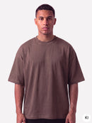 New York T-Shirt Washed Brown