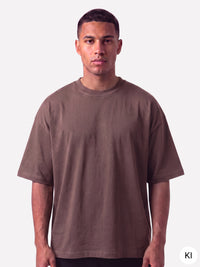 New York T-Shirt Washed Brown