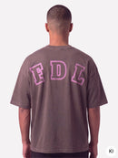 New York T-Shirt Washed Brown