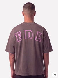 New York T-Shirt Washed Brown