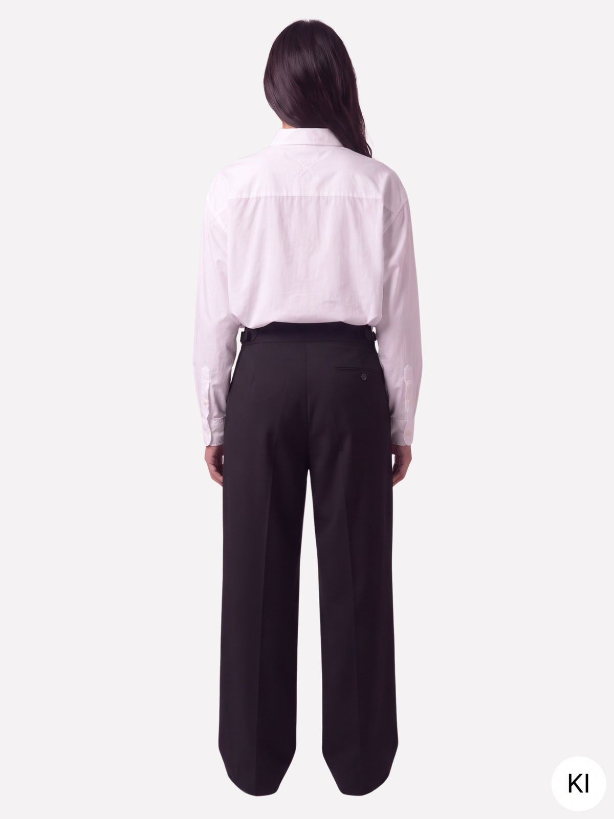Florida Tailored Wide Leg Pants Black