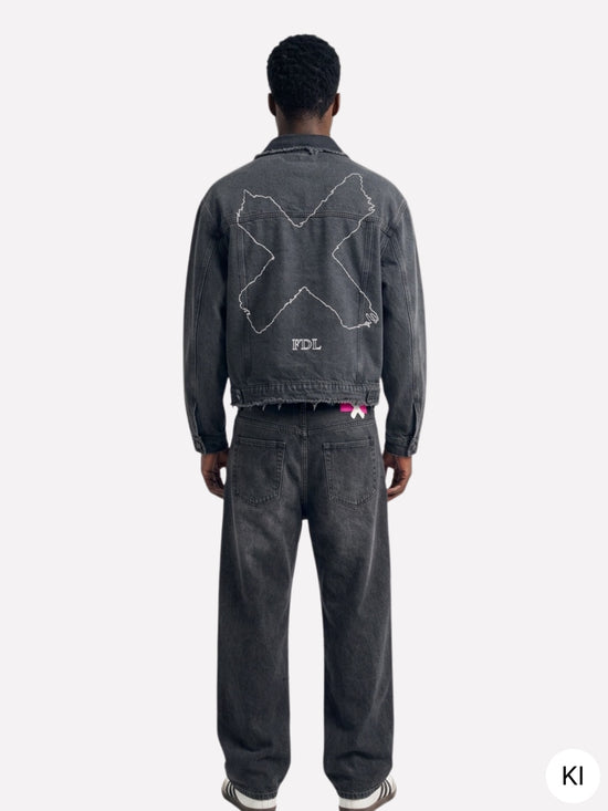 Chicago Denim Jacket + Brooklyn Denim Pants Black
