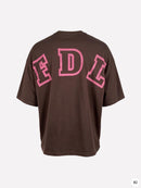New York T-Shirt Washed Brown