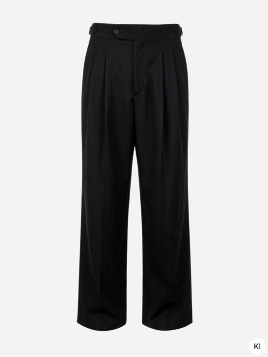 Florida Tailored Wide Leg Pants Black