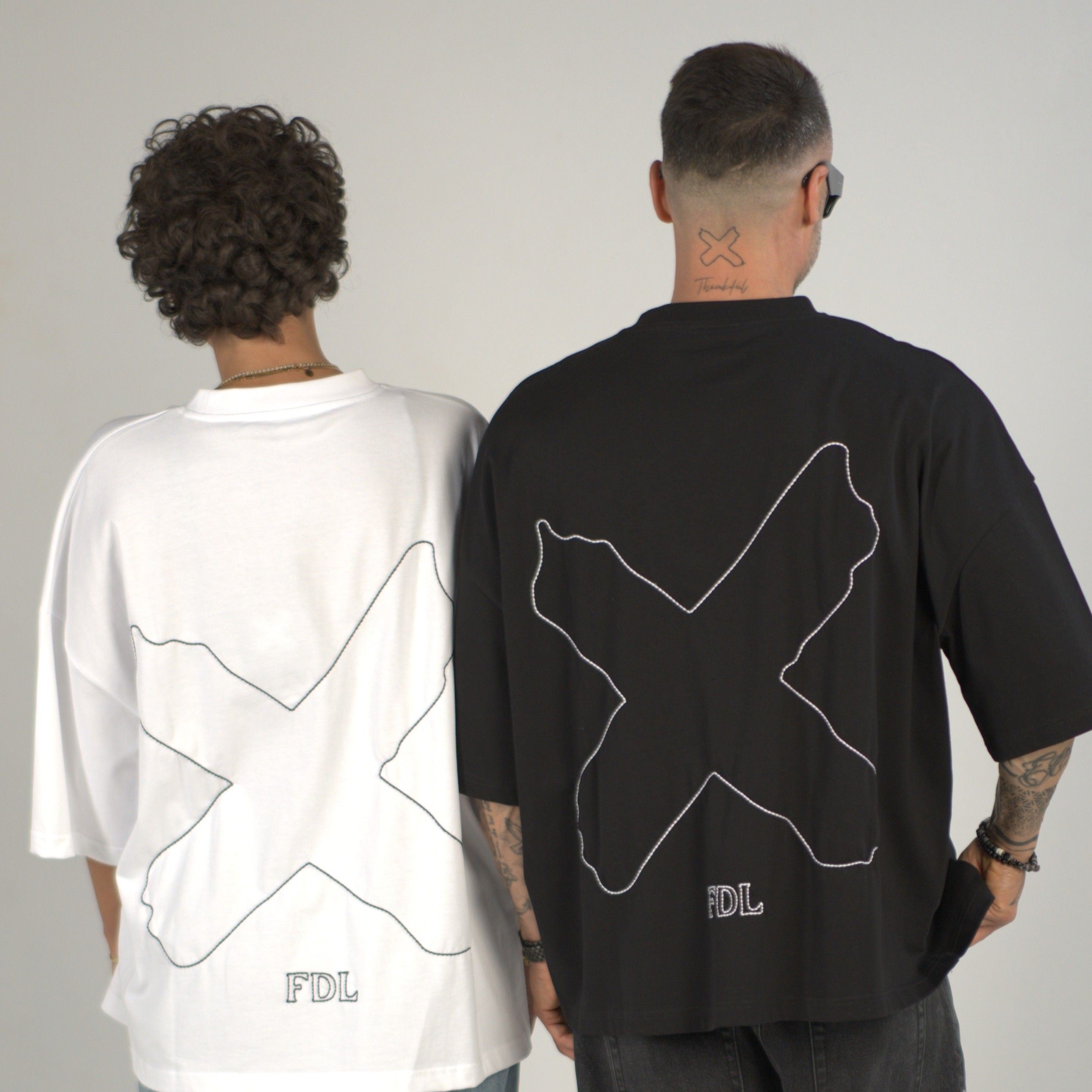 New York Stitch T-Shirt Weiß