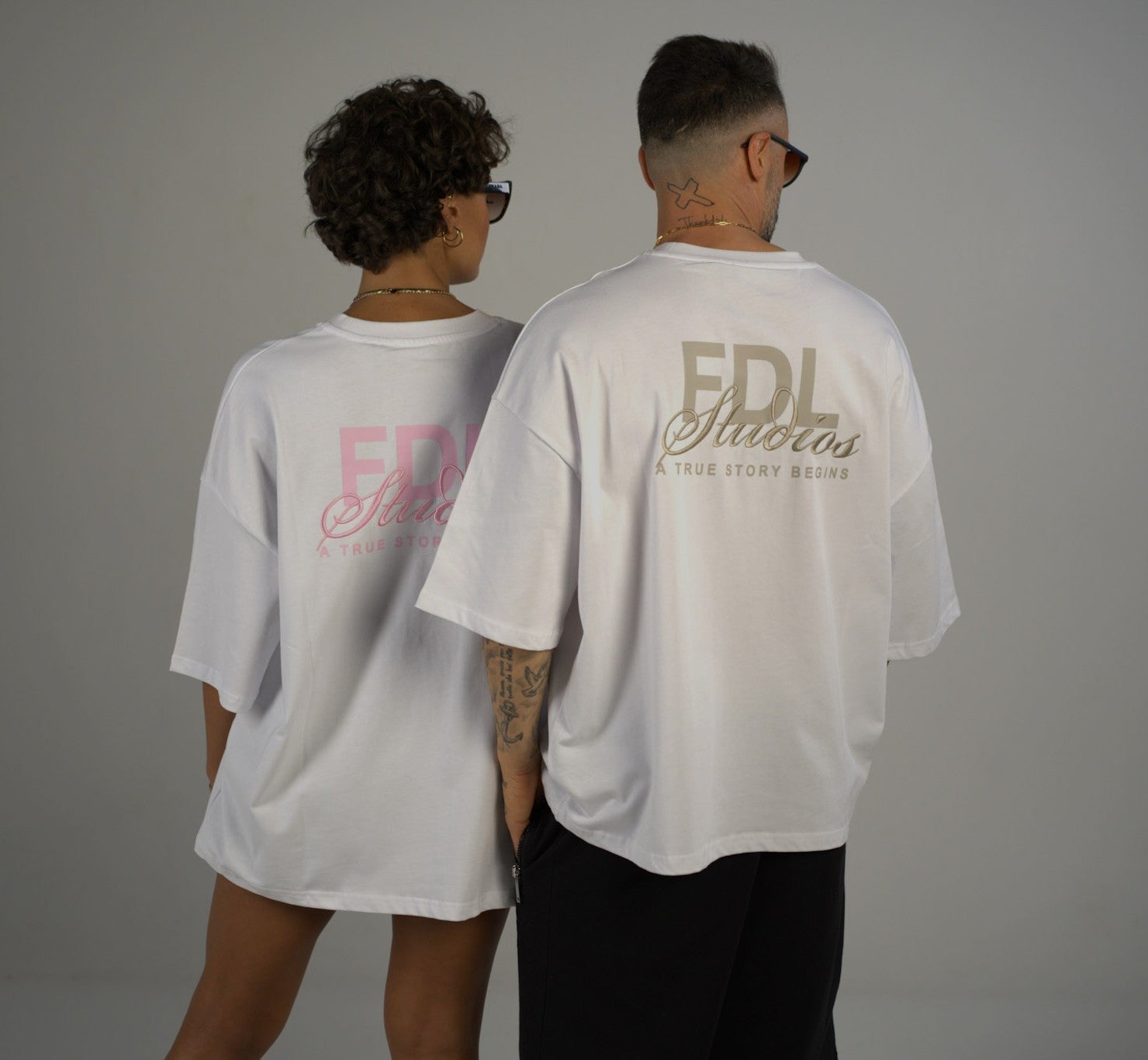 New York Stitch T-Shirt White/Pink