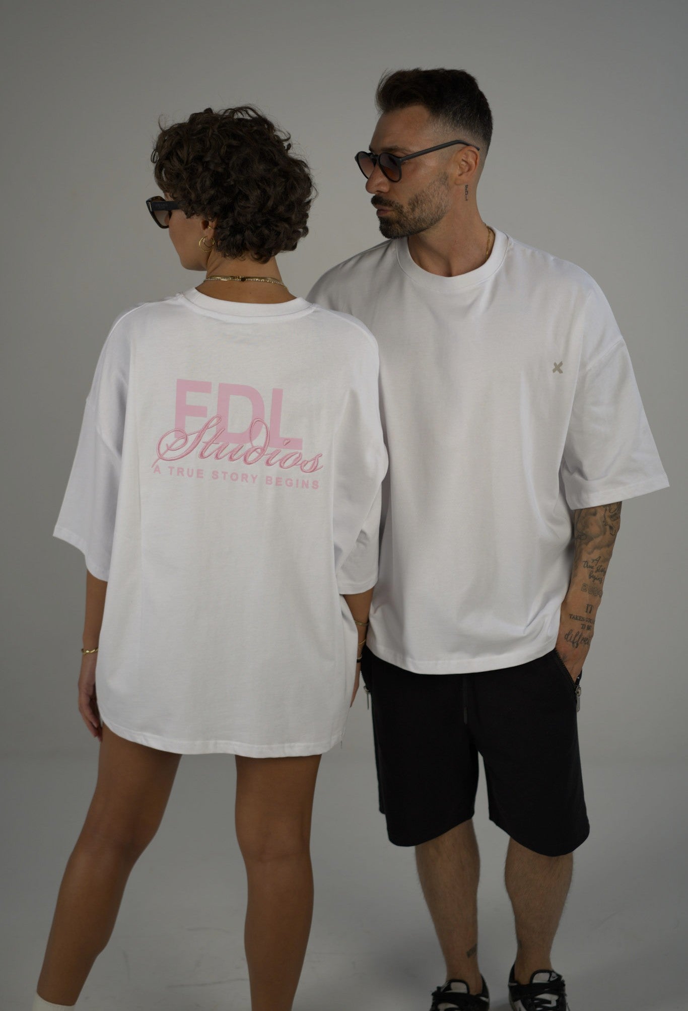 New York Stitch T-Shirt White/Sand