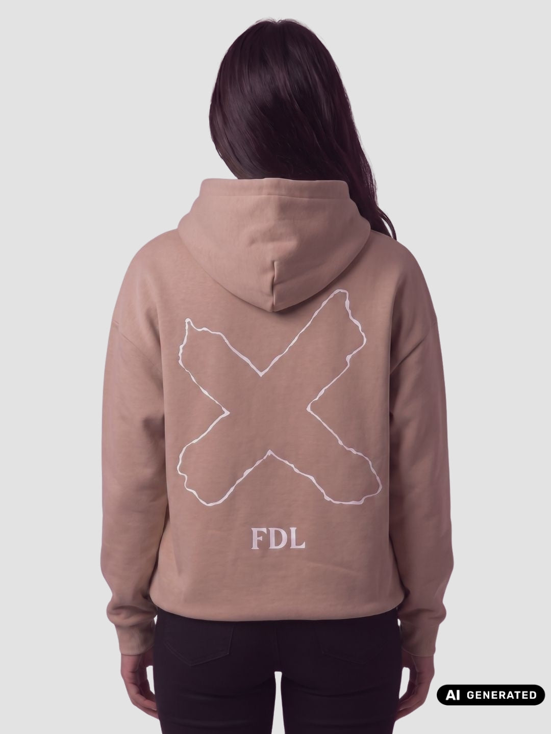 New Jersey Hoodie Beige