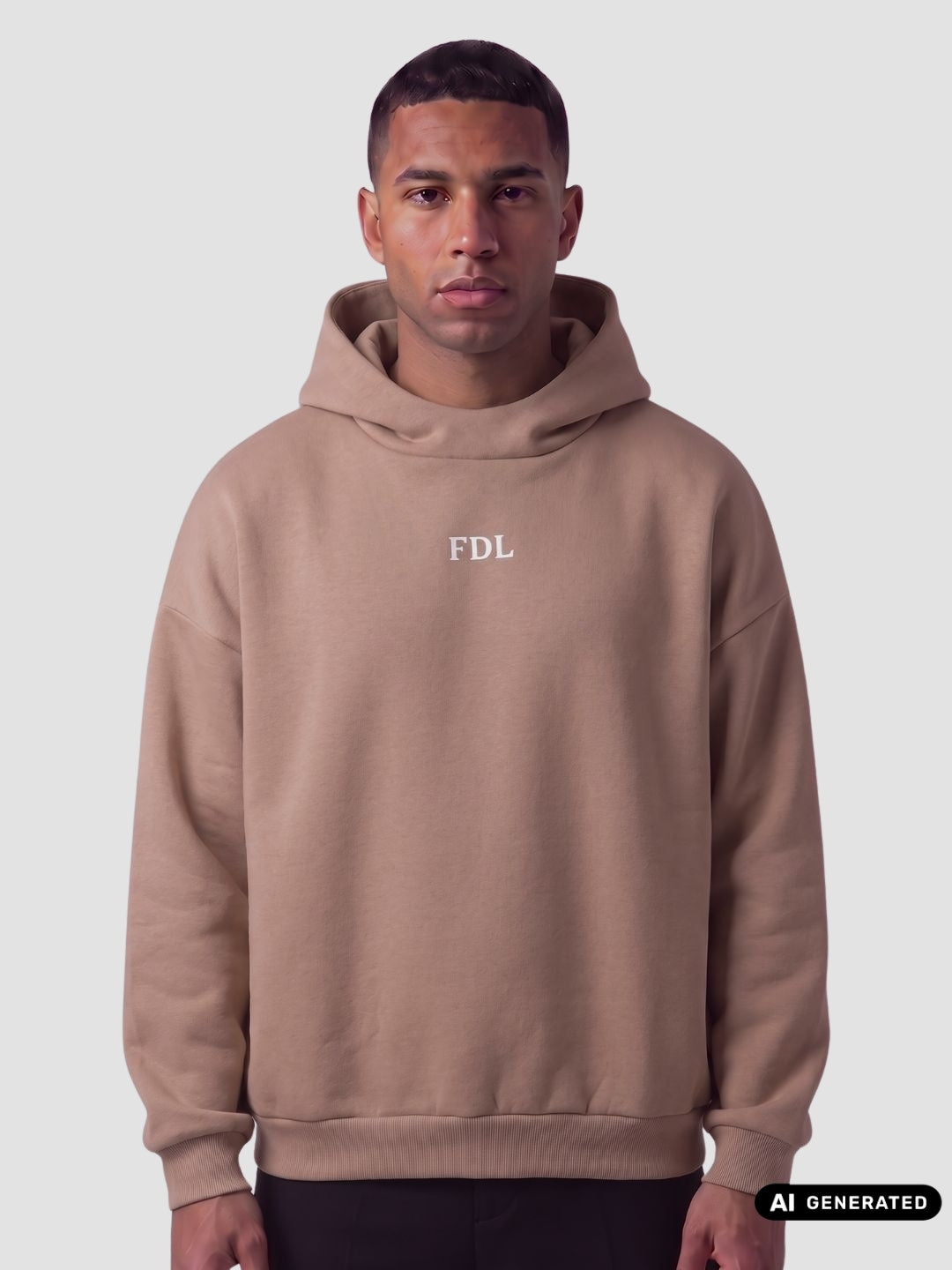 New Jersey Hoodie Beige
