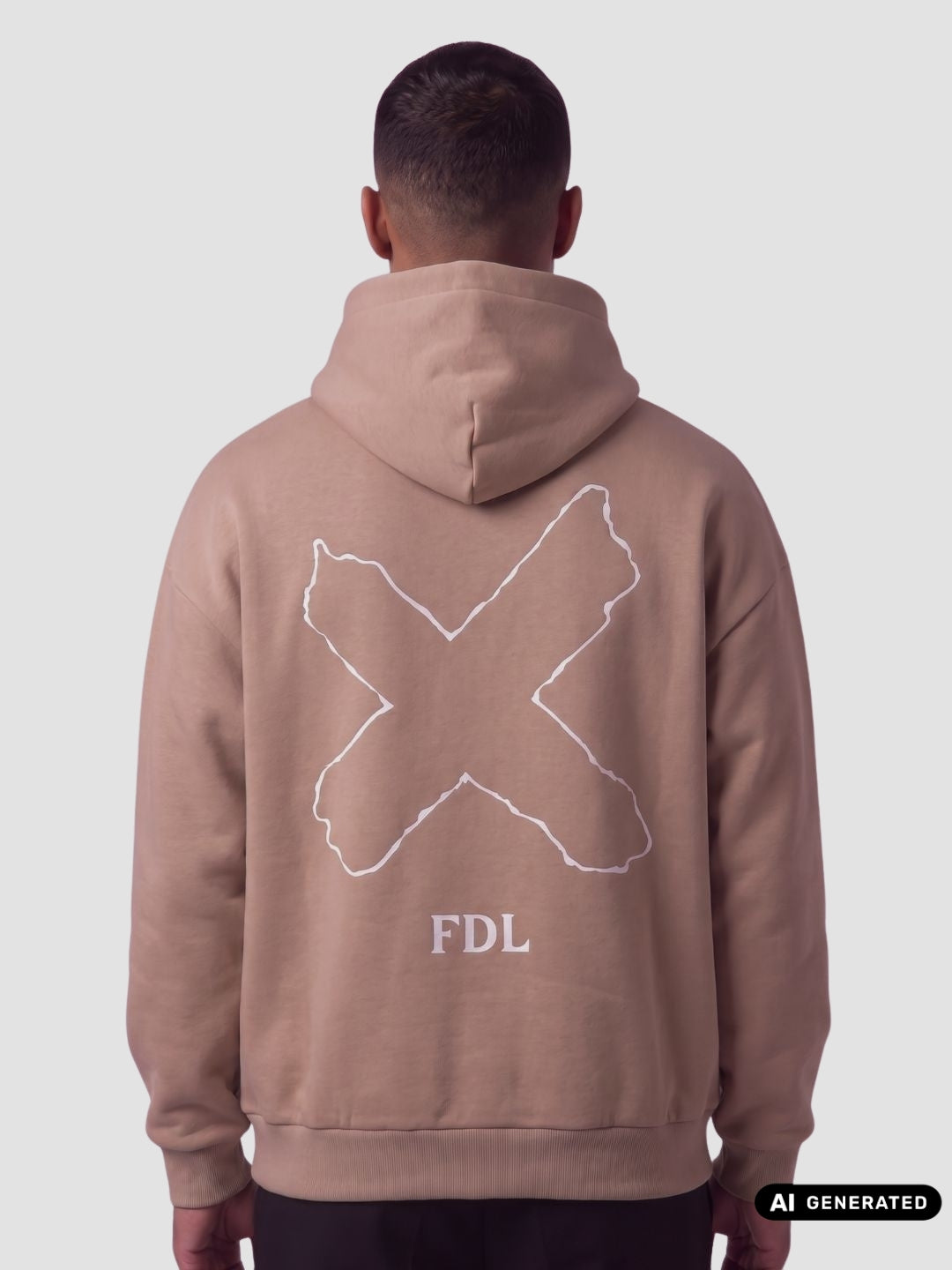 New Jersey Hoodie Beige