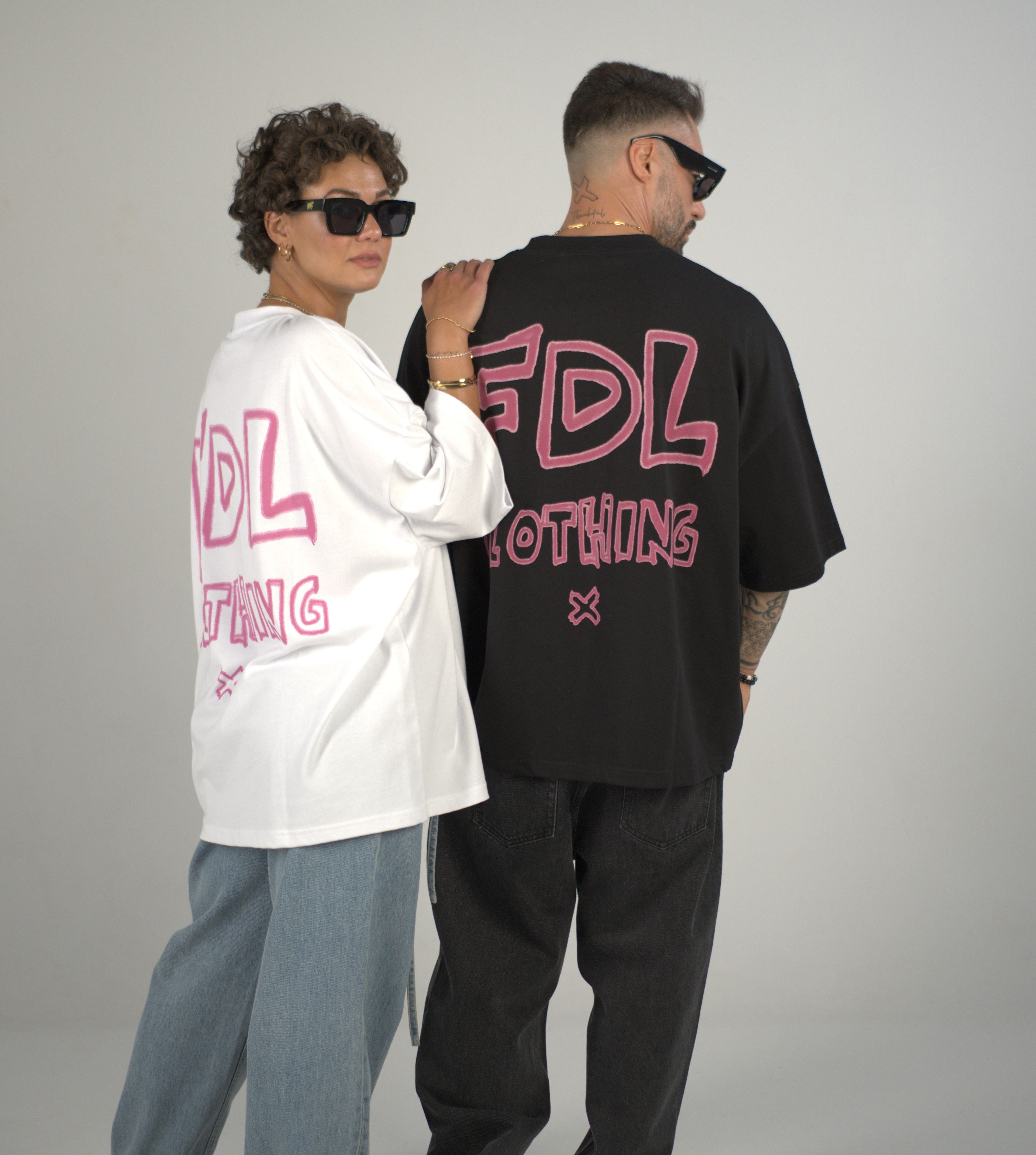 New York Sprayed T-Shirt Schwarz