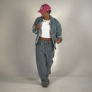 Brooklyn Denim Pants Blau